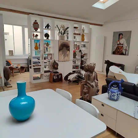 Loft, Atelier Artiste Montmartre Appartement Parijs Buitenkant foto